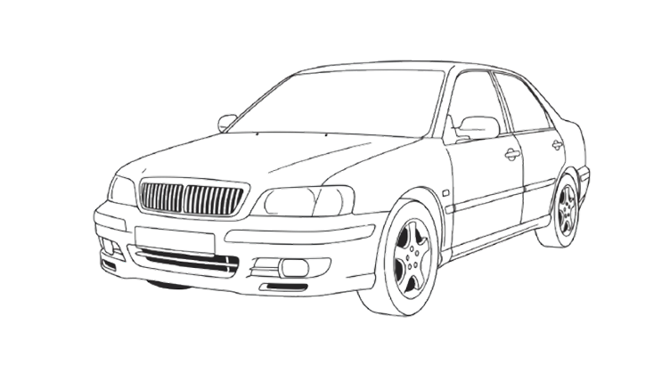 車払いのイラスト